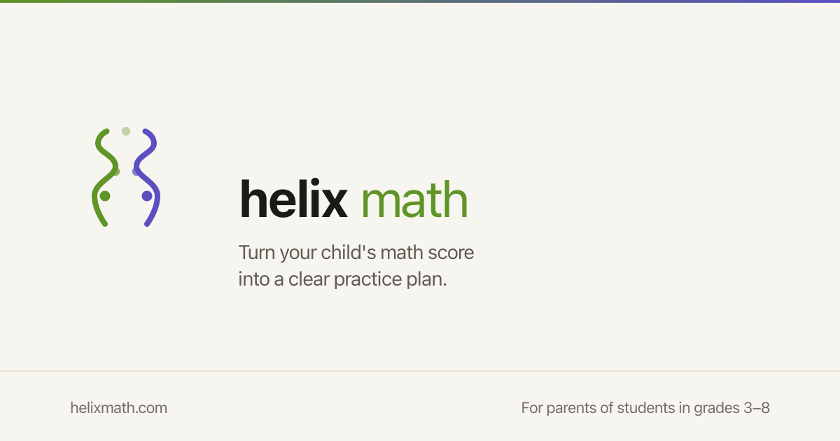 See the skills behind your child's math score | Helix Math